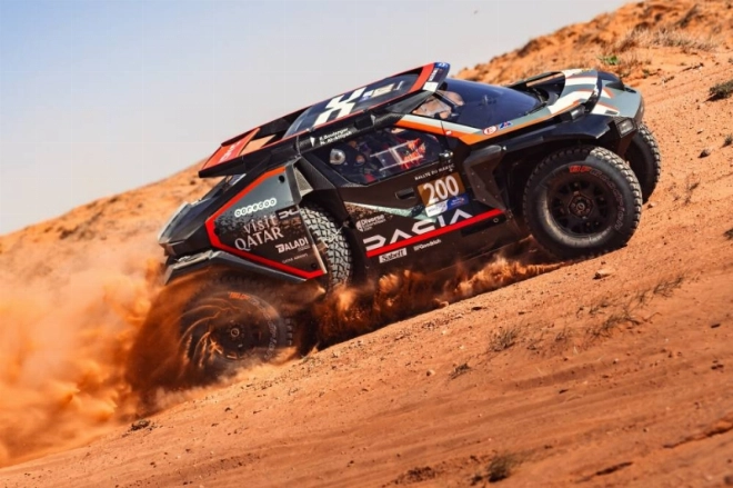 Doublé des Dacia Sandriders au Rallye du Maroc 2024.