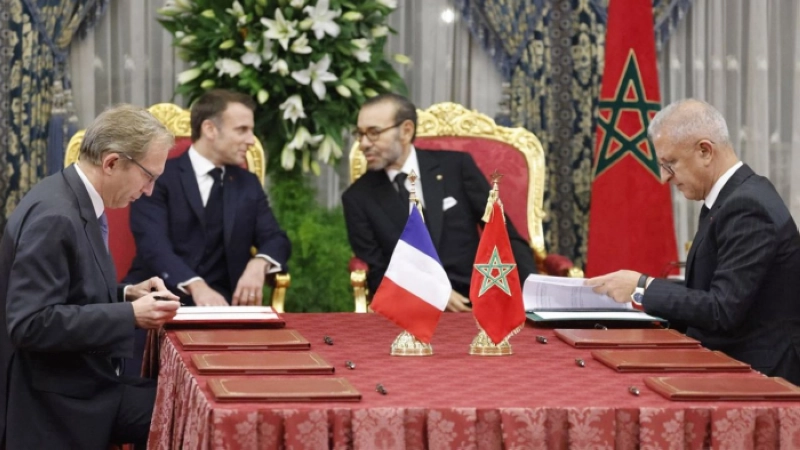 Henri Poupart-Lafarge, directeur général d’Alstom et Mohamed Rabie Khlie, directeur général de l’ONCF.