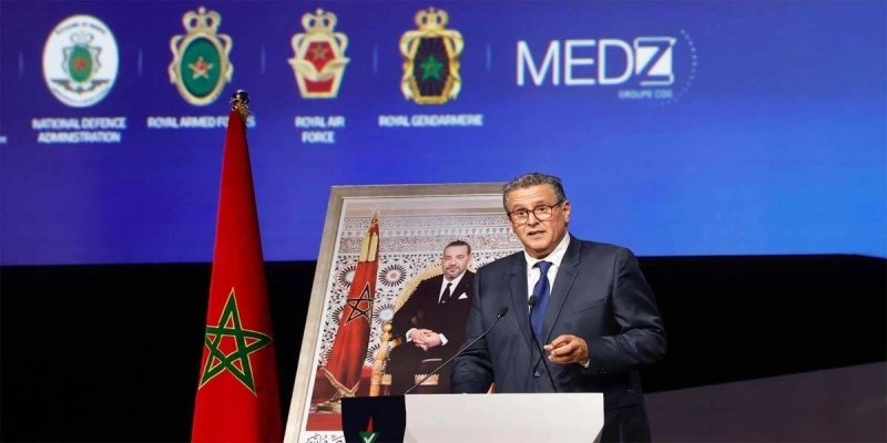 Aziz Akhannouch, chef du gouvernement lors de l'ouverture de la 7ème édition du 7e édition du Marrakech Air Show.