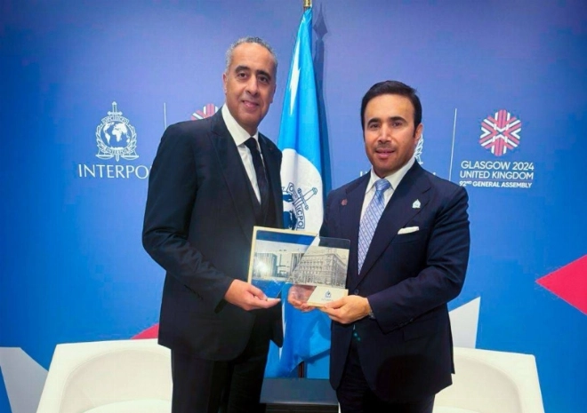 Abdellatif Hammouchi avec le patron d'Interpol