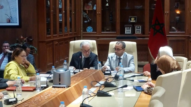 Mohamed Hajoui présentant le budget sectoriel de son département
