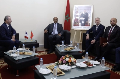 Christophe Lecourtier à son arrivée à Laâyoune