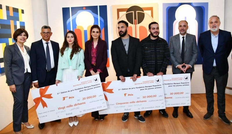 Le Prix Fondation Banque Populaire a été attribué aux artistes Soufiane Nait Addi, Zouheir Chihad et Imane Laaribi.