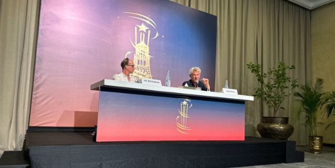 Sean Penn lors de la conférence de presse. FIFM 2024.