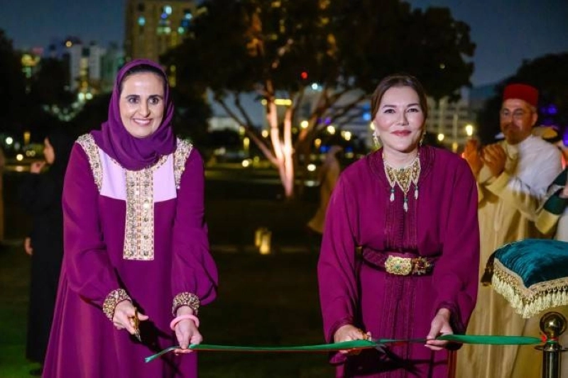 Son Altesse Royale la Princesse Lalla Hasnaa et S.E. Sheikha Al Mayassa Bint Hamad Al-Thani,