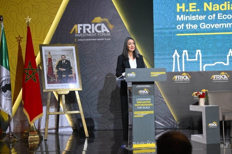 Nadia Fettah Alaoui, ministre de l’économie et des finances lors de la 5ᵉ édition de l’Africa Investment Forum (AIF).