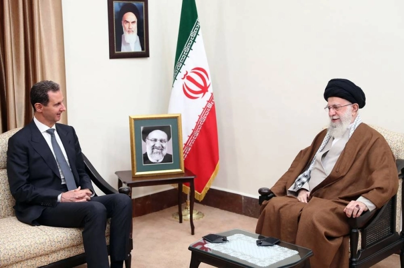 Bachar Al-Assad avec Ali Khamenei - Ph. AFP