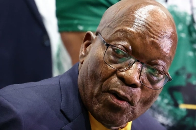 L'ex-président sud-africain et chef du nouveau parti «uMkhonto weSizwe» (MK), Jacob Zuma,