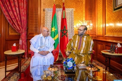 SM Le Roi Mohammed VI avec le Président de la Mauritanie. Alger donnerait des milliards pour ne pas voir cette image.