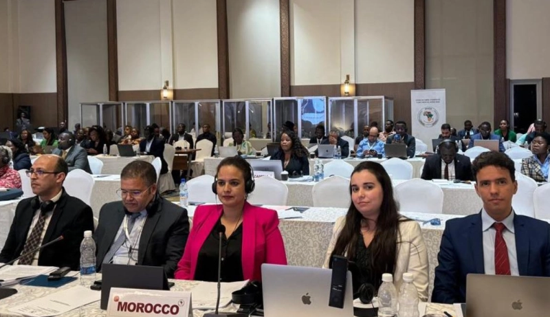 La délégation marocaine prenant part aux travaux de la 10ème session ordinaire du Comité technique spécialisé (CTS) de l'Union africaine (UA) sur la justice