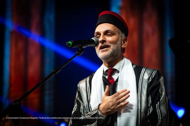 Marc Marciano lors du Festival des Andalouises Atlantiques 2024 à Essaouira.