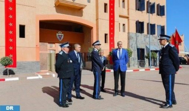 Abdellatif Hammouchi lors de la visite d'inspection de la nouvelle Ecole