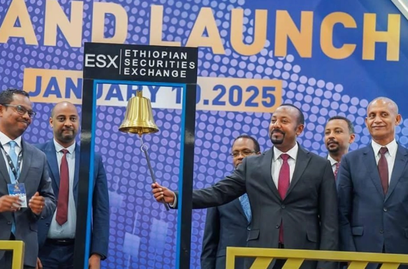 Le Premier ministre Abiy Ahmed a officiellement sonné la cloche pour lancer la Bourse éthiopienne des valeurs mobilières.