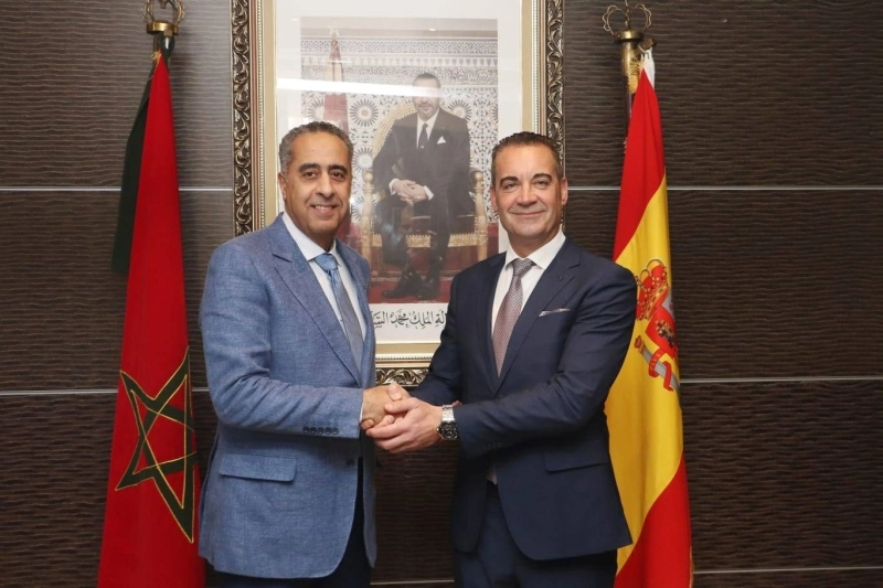 Abdellatif Hammouchi recevant Javier Antonio Suzzain Percero