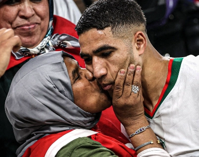 Achraf Hakimi et sa mère