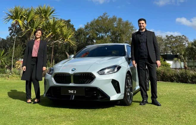 Majdouline Chafai El Alaoui, Directrice des Marques BMW et MINI chez Smeia et Ali Houari, Directeur commercial BMW -Maroc.