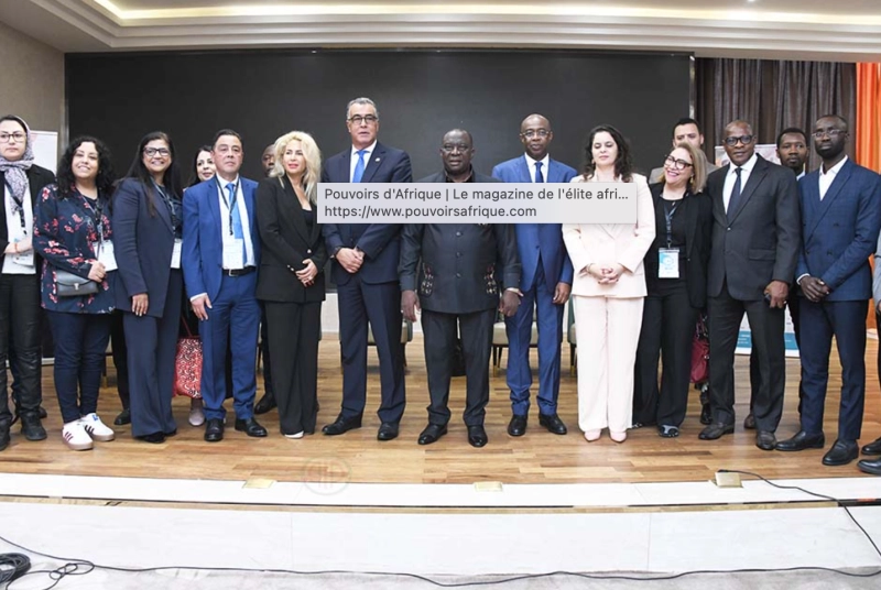L’ambassadeur du Maroc en Côte d’Ivoire, Abdelmalek Kettani, (milieu), lors de la première édition du Forum de l’investissement agro-industriel marocain en Côte d’Ivoire (FIAM-CI 2025) qui s’est ouverte mercredi 5 février 2025 à Abidjan.