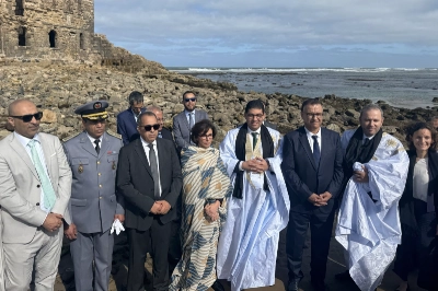 Rachida Dati lors de sa visite à Tarfaya