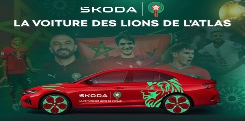 Skoda Maroc, Transporteur officiel des Lions de l'Atlas.