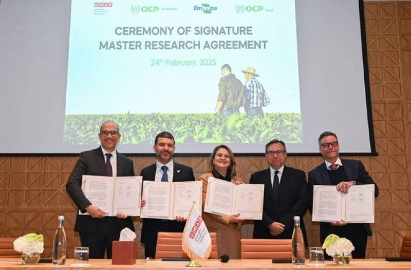 UM6P, OCP et Embrapa unissent leurs forces pour une agriculture durable.