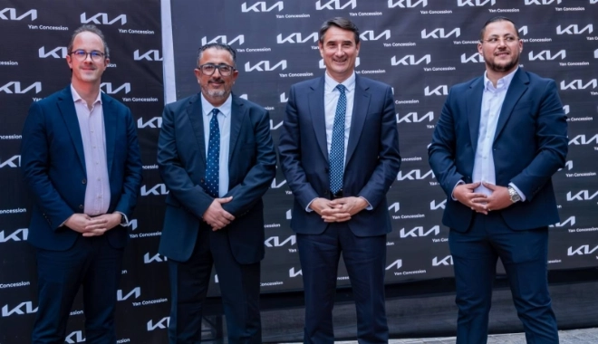 Cédic Veau DG Kia Maroc lors de l'ouverture du nouveau showrom à Béni Mellal