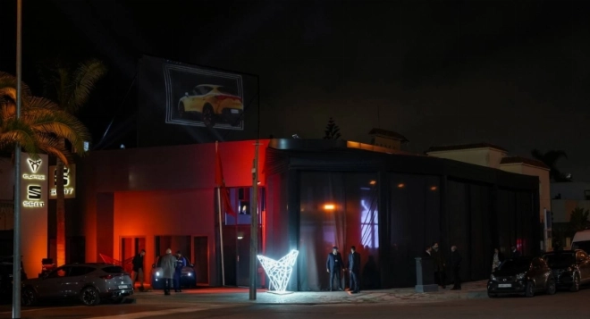 Le nouveau showroom Cupra Anfa à Casablanca.