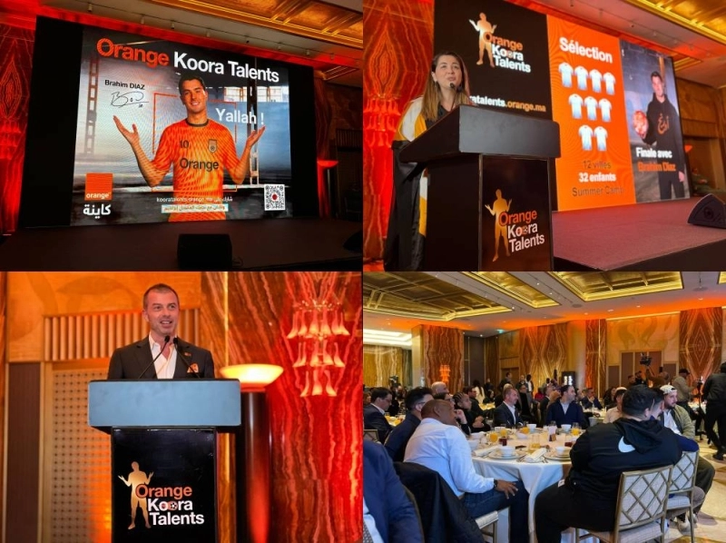 Lancement à Casablanca de l'initiative Orange Koora Talents 2025.