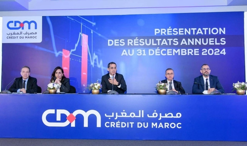 En 2024, le produit net bancaire consolidé de Crédit du Maroc s’est apprécié de 12,9 % pour atteindre 3 303 MDH.