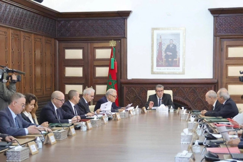 Une vue de la réunion de suivi du programme de reconstruction et d’aménagement des zones sinistrées par le séisme d’Al Haouz