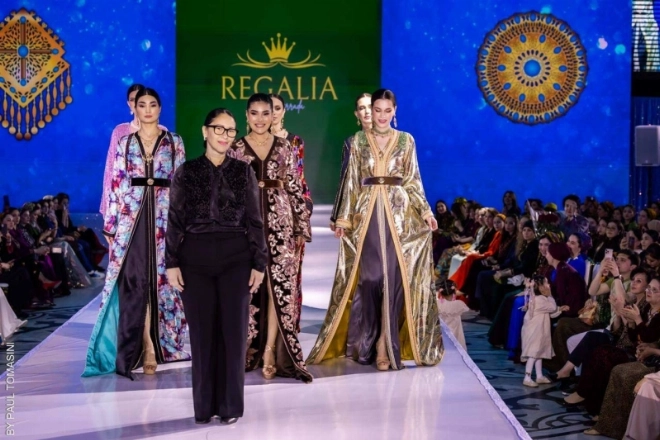 Hind Berrada à la Fashion Week du Turkménistan.