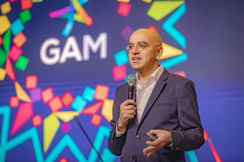 Le président du GAM, Youssef Cheikhi,s'exprimant lors du Grand Ftour