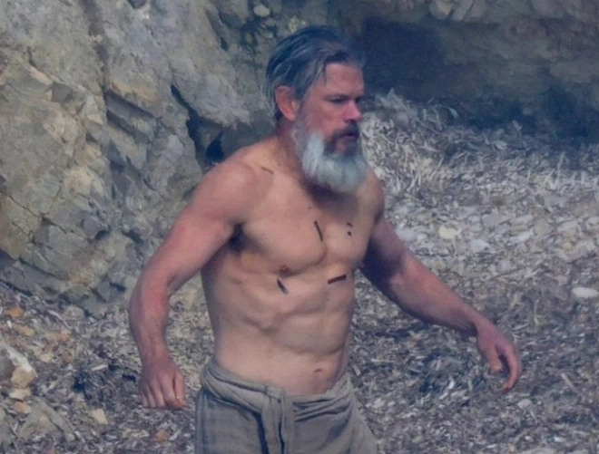 Matt Damon au Maroc dans le tournage du film Odyssey de Christopher Nolan.