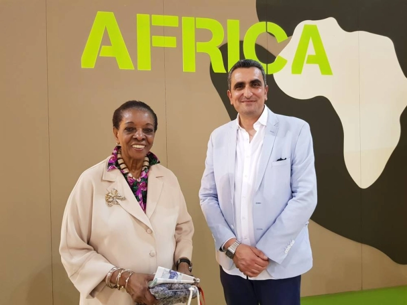 Hicham Lahlou et Marva Griffin.