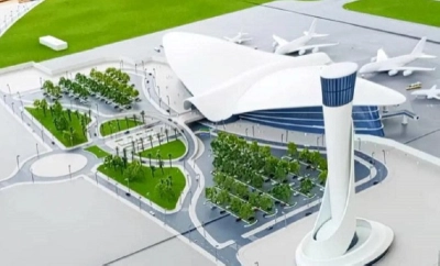 La maquette du nouvel aéroport du Gabon