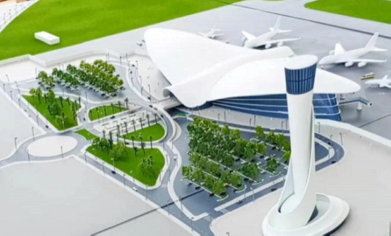 La maquette du nouvel aéroport du Gabon