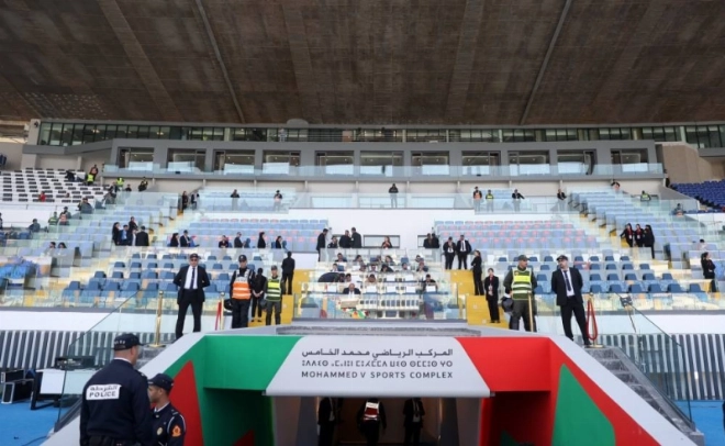 Une vue de l'intérieur du stade Mohammed V