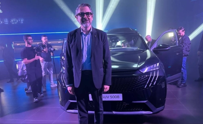 Yves Peyrot des Gachons, DG de Stellantis Maroc lors du lancement du nouveau Peugeot 5008 Hybride à Casablanca.