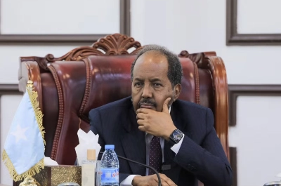 Le président somalien, Hassan Cheikh Mohamoud,