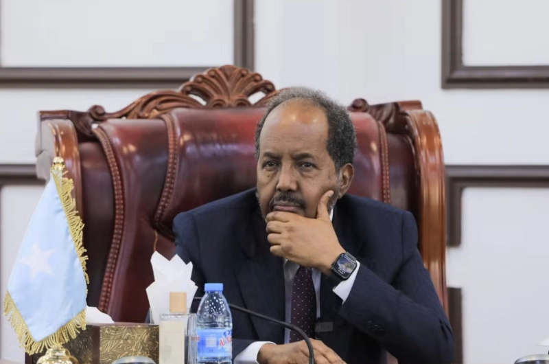 Le président somalien, Hassan Cheikh Mohamoud,