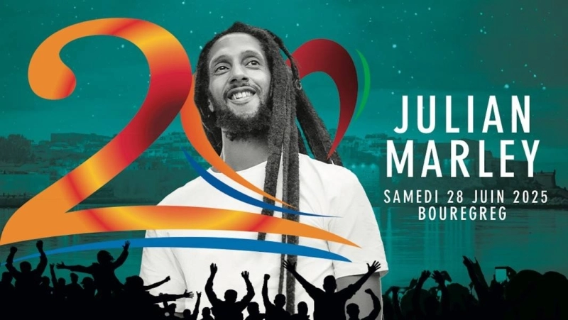 Julian Marley se produira le 28 juin sur la scène Bouregreg à Rabat.