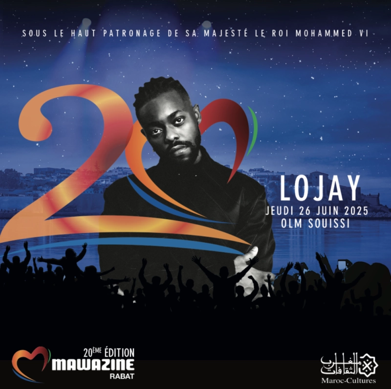 Lojay se produira le 26 juin 2025 à L'OLM Souissi à Rabat.