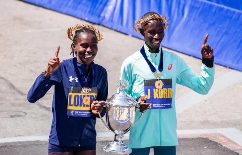 Sharon Lokedi et John Korir