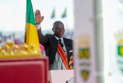 Le président gabonais Brice Oligui Nguema