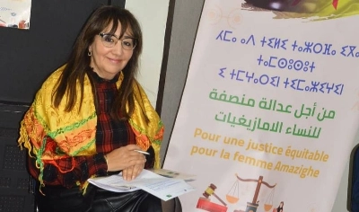 Amina Zioual, présidente de Voix de la femme amazighe