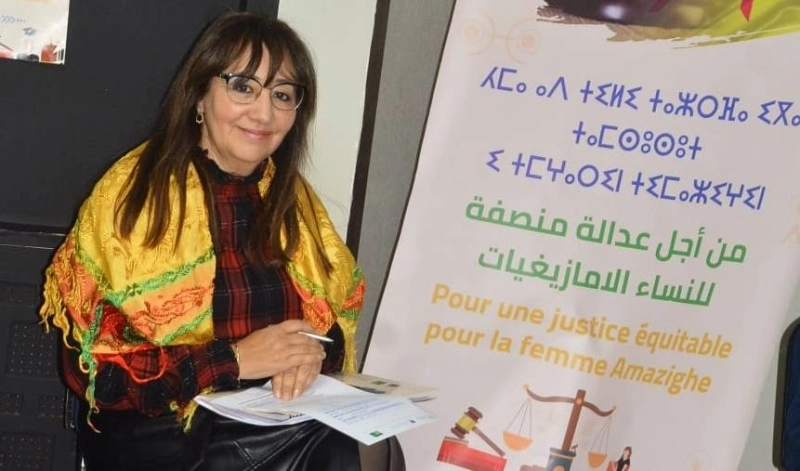 Amina Zioual, présidente de Voix de la femme amazighe