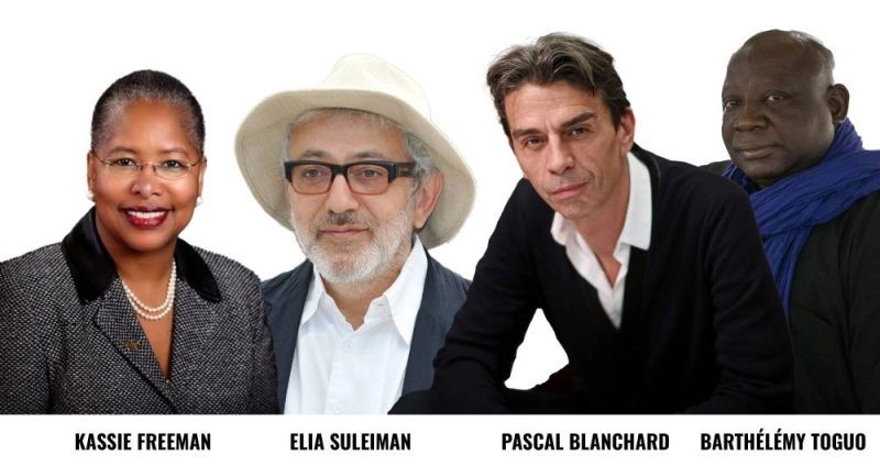 Kassie Freeman, Elia Suleiman, Pascal Blanchard et Barthélémy Toguo au Forum des Droits Humains- Festival Gnaoua d'Essaouira 2025.