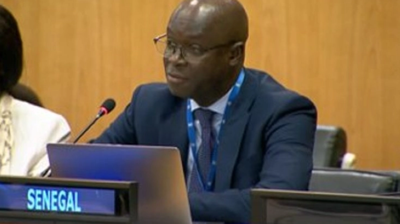 Le Représentant permanent adjoint du Sénégal auprès de l’ONU à New York, l’ambassadeur Diamane Diome.