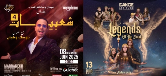 Le théâtre Meydene lance les soirées Chaabiyate et Legends of the sand au mois de juin 2025.