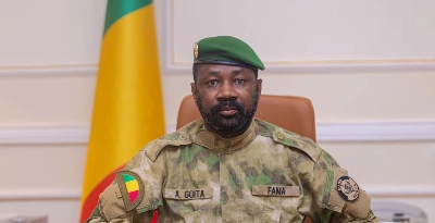 Le président de la Transition malienne, le général Assimi Goïta,