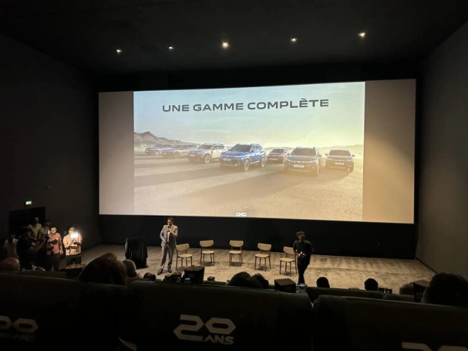 Abdelhamid Lotfi, directeur Marketin de Dacia Maroc lors de la conférence de presse de la célébration des 20 ans de la marque au Maroc.